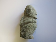 ANTIQUE PRE COLOMBIAN  RELIC STATUE SCULPTURE STONE CARVING PRIMITIVE ICONIC OLD picture