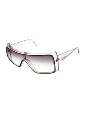 Chloe Asymmetry Design Sunglasses Gold/Clear Purple glass Vintage picture