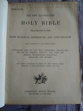Antique Bible: 1897-98 New Illuminated Holy Bible, by American Bible House picture