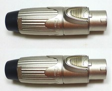 (2)Two Original NEUTRIK NLT8FXX Female 8 Pole SpeakON Heavy Duty Cable Connector picture