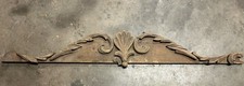 1800s Antique Victorian pediment carved wood picture