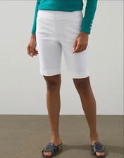 Chico’s Woman's Size 12 Alabaster White Slimming Brigette Shorts 10”  NWT picture