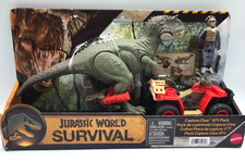Mattel Jurassic World Pack with Vehicle, Human & Dinosaur Action Figure Set picture