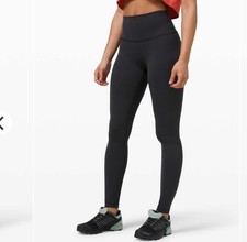 Lululemon Wunder Train High Rise Tight 28 Black Size 6 Everlux Leggings Perfect picture