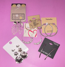 Lovisa Lane Bryant Natasha Clothes Mentor Women’s Earrings Lot 6pc Silver Gold picture