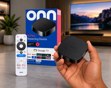 ONN 4K PLUS STREAMING BOX - GOOGLE TV - ULTRA FAST - 16GB Storage - 2 GB Ram picture