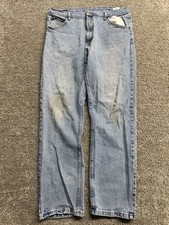 Vintage Y2K 200s Wrangler Classic Straight Leg Jeans Medium Wash Work 38x32 picture