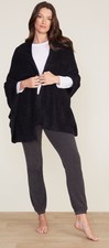 NWT Barefoot Dreams CozyChic Lite Travel Shawl w/Pockets Black One Size picture