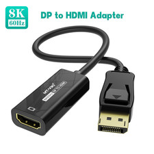 MT-VIKI 8K@60Hz DP to HDMI Adapter for Gaming HDTV Monitor Plug Play Audio Suppo picture