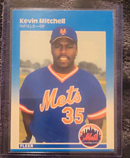 Fleer 1987 Kevin Mitchell Rookie #17 New York Mets Baseball Card Base Set picture