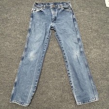 Wrangler Jeans Mens Size 32x30 Blue Cowboy Cut 13MWZGK Straight Leg Denim picture