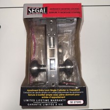 Segal SE 27590 Mortise Lock Set, Satin Nickel, Left Hand, 2-1/2 In.(Single Pack) picture