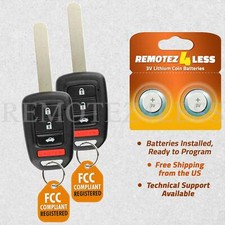 2 For 2013 2014 2015 2016 2017 Honda Accord Remote Car Keyless Entry Key Fob picture