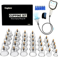 Cupping Kit for Massage Therapy - 32 Cups Professional Chinese Cupping picture