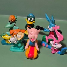 Vintage Tiny Toons Cartoon Character PVC Figurines Set Of 7 picture