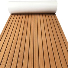 KXKZREN Boat Flooring EVA 23 x 94 inch, 15 sq.ft, Brown With Black Seam Lines picture