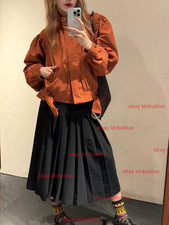 2026 Pre-Fall Retro Fashion stand neck  Short Coat French casual jacket orange picture