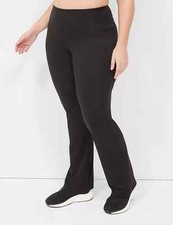 Lane Bryant Plus Size 18/20L Tall LIVI Soft Bootcut Pant Black Pockets NWT picture