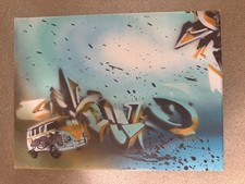 Original Painting - OOAK - Graffiti Art - WAF - Team Alosta - Aalst Belgium - 3D picture
