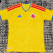 adidas Colombia 26 Home Authentic Soccer Jersey Yellow Men's Jl6971 FIFA picture