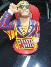 Slim Jim Macho Man Randy Savage Collectible Store Display Figure Red Base picture