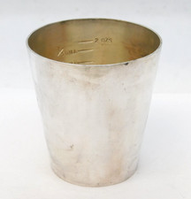 Dunhill Silver Plated Shot Measure & Bottle Opener Combination Shot Cup Antique picture