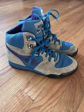 Vintage 1990 Nike Trango High Womens 10 Hiking Boots Teal Purple 900406 TH picture