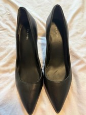 Via Spiga Black Pointed-Toe Leather Pumps picture