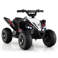 Costway 12V Kids Ride On ATV 4-Wheeler Quad with LED Lights and 7 mph Max Speed- picture