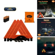 Lumen Wand 3 Pack LED Reflective Warning Triangles Safety Kit picture