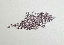 Rare Loose Diamonds Fancy Purple Pink Color 0.13CT Small Natural Round Cut picture