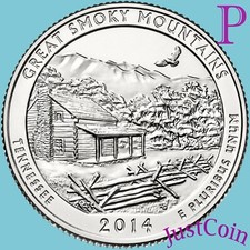 2014-P GREAT SMOKY MOUNTAINS NATIONAL PARK UNCIRCULATED QUARTER US MINT picture