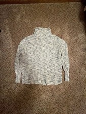OFFLINE by Aerie Cowl Neck Sweater Size XS White Black Knit picture