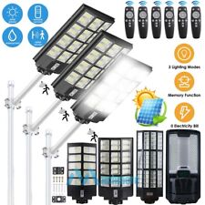2000W 9900000000lm Commercial Solar Street Light PIR Road Lamp 3 Modes IP67+Pole picture