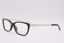 NEW ISAAC MIZRAHI NEW YORK IM30030 BK BLACK WHITE AUTHENTIC EYEGLASSES 53-16 picture