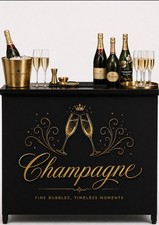 Champagne Bar Station Luxe Catering Elegant Bartender Station Champagne Party picture