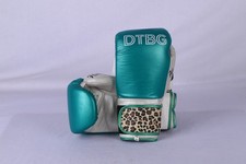 Custom Boxing Gloves Personalized Name Logo Metallic Leather Training Sparring picture