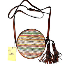 Patricia Nash Round Scafati With Tassel Wave Round Crossbody Bag New picture
