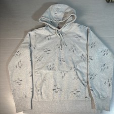 Supreme Hoodie Grey Pullover EAT ME Mens Large FW15 2015 picture