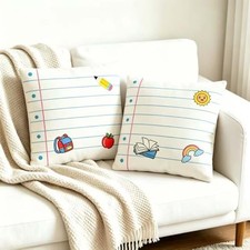 2Pcs Back to School Pillow Covers 18