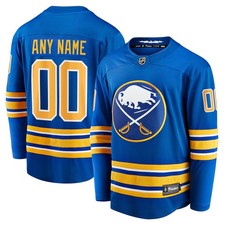 Men's Buffalo Sabres Royal Home Breakaway Custom  - Stitched  picture