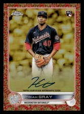 2022 Topps Gilded Collection #148 Josiah Gray Rookie Red #5/5 SSP picture