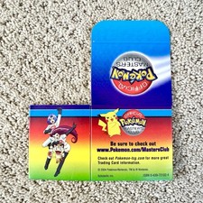 Crispy New Pokemon Master’s Club Card Box Very Rare 2004 Never Assembled Vtg picture