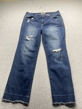 Kensie Jeans Women’s High Rise Vintage Luxe Straight Leg Denim Blue Size 10/25 picture
