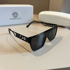 Versace VE4430U Square Sunglasses Black Frame Dark Grey Lens 53-20-145 picture
