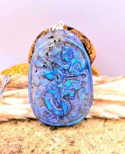 Labradorite Dragon Pendant • Strong Blue Flash • 1.7