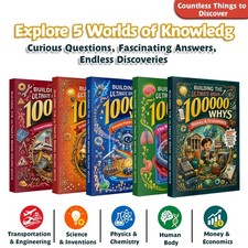 5-Book 100000 Whys Future World Exploration Set , Human Body, Science&Technology picture