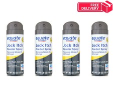 (4 PACK) Equate Jock Itch Relief Powder Spray Antifungal advance formula 4.6 oz picture