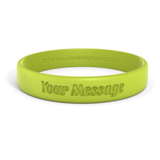 Classic Custom Debossed Silicone Wristbands - Personalized Rubber Bracelets picture