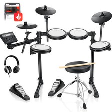 Donner DED-200 Lite Electric Drum Set + Throne Headphone Cubase Melodics Lessons picture